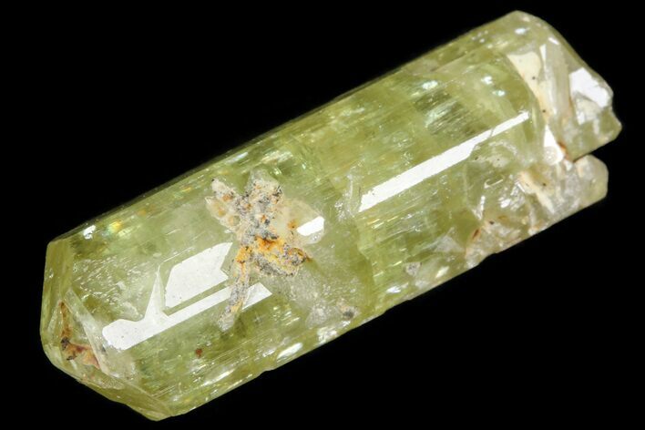 Lustrous Yellow Apatite Crystal - Morocco #82400